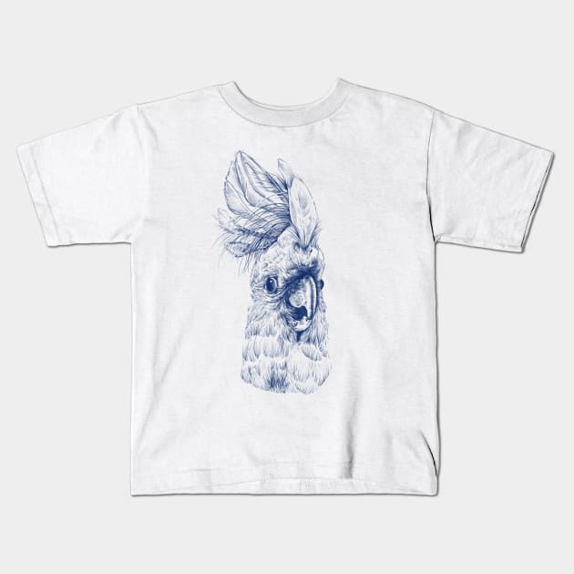 happy cockatoo Kids T-Shirt by marionkamper